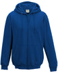 JHA050 Just Hoods By AWDis Men's 80/20 Midweight College Full-Zip Hooded Sweatshirt