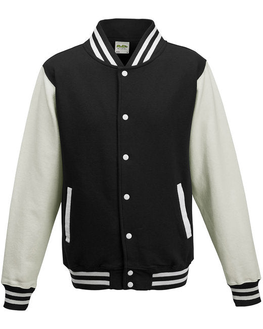 JHY043 Just Hoods By AWDis Youth 80/20 Heavyweight Letterman Jacket