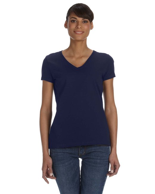 L39VR Fruit of the Loom Ladies' HD Cotton™ V-Neck T-Shirt