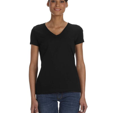 L39VR Fruit of the Loom Ladies' HD Cotton™ V-Neck T-Shirt