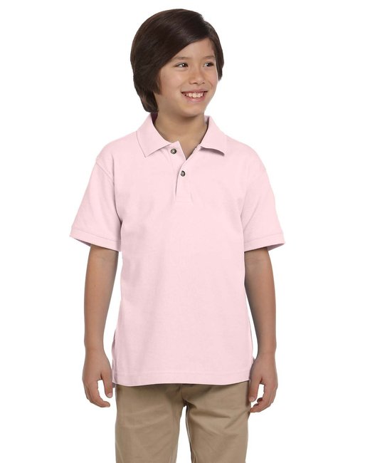 M200Y Harriton Youth 6 oz. Ringspun Cotton Piqué Short-Sleeve Polo