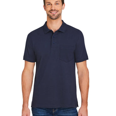 M205P Harriton Men's Valiant Cotton Snag Protect Pocket Polo