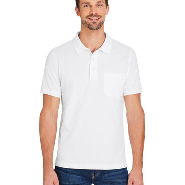 M205P Harriton Men's Valiant Cotton Snag Protect Pocket Polo