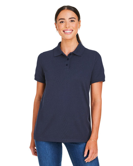 M205W Harriton Ladies' Valiant Cotton Snag Protect Polo