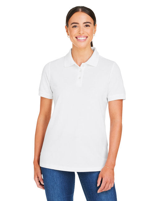 M205W Harriton Ladies' Valiant Cotton Snag Protect Polo