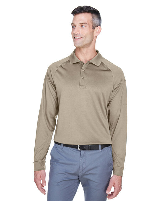 M211L Harriton Men's Advantage Snag Protection Plus Long-Sleeve Tactical Polo