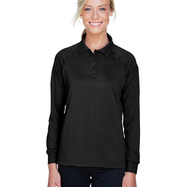 M211LW Harriton Ladies' Advantage Snag Protection Plus Long-Sleeve Tactical Polo