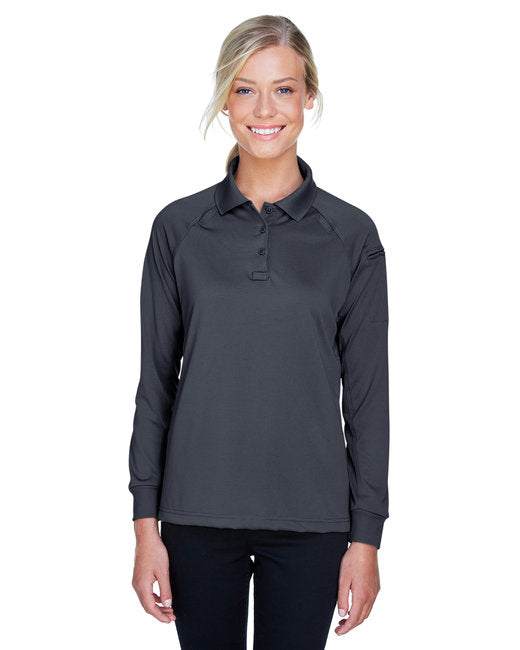 M211LW Harriton Ladies' Advantage Snag Protection Plus Long-Sleeve Tactical Polo