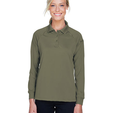 M211LW Harriton Ladies' Advantage Snag Protection Plus Long-Sleeve Tactical Polo