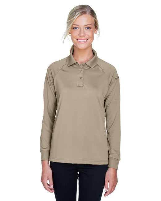 M211LW Harriton Ladies' Advantage Snag Protection Plus Long-Sleeve Tactical Polo