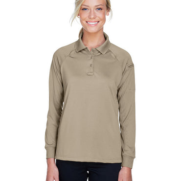 M211LW Harriton Ladies' Advantage Snag Protection Plus Long-Sleeve Tactical Polo