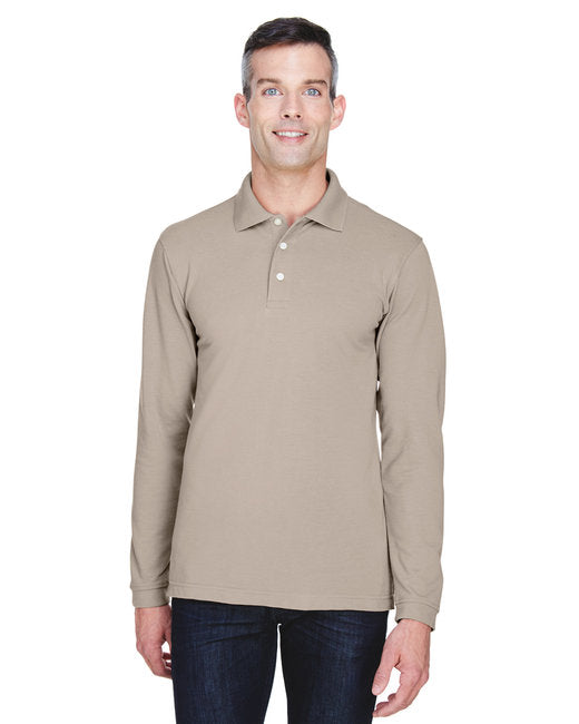 M265L Harriton Men's 5.6 oz. Easy Blend™ Long-Sleeve Polo