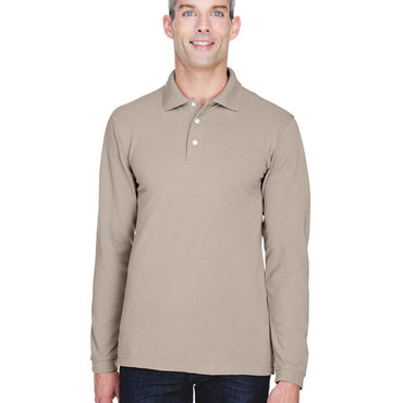 M265L Harriton Men's 5.6 oz. Easy Blend™ Long-Sleeve Polo