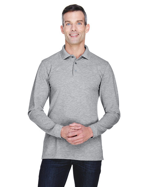 M265L Harriton Men's 5.6 oz. Easy Blend™ Long-Sleeve Polo