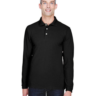 M265L Harriton Men's 5.6 oz. Easy Blend™ Long-Sleeve Polo