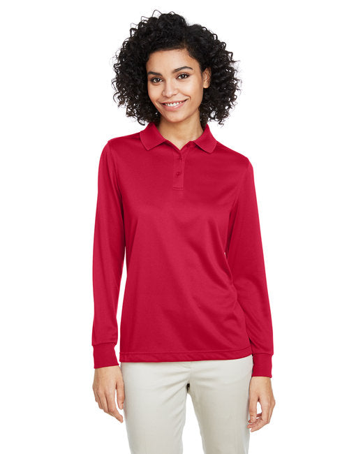 M348LW Harriton Ladies' Advantage Snag Protection Plus IL Long Sleeve Polo