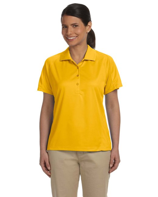 M374W Harriton Ladies' 3.8 oz. Polytech Mesh Insert Polo