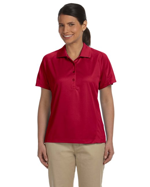 M374W Harriton Ladies' 3.8 oz. Polytech Mesh Insert Polo