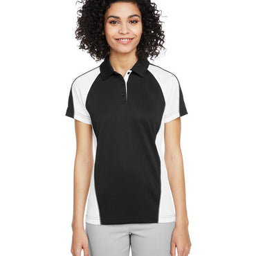 M385W Harriton Ladies' Advantage Snag Protection Plus IL Colorblock Polo