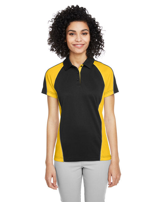 M385W Harriton Ladies' Advantage Snag Protection Plus IL Colorblock Polo