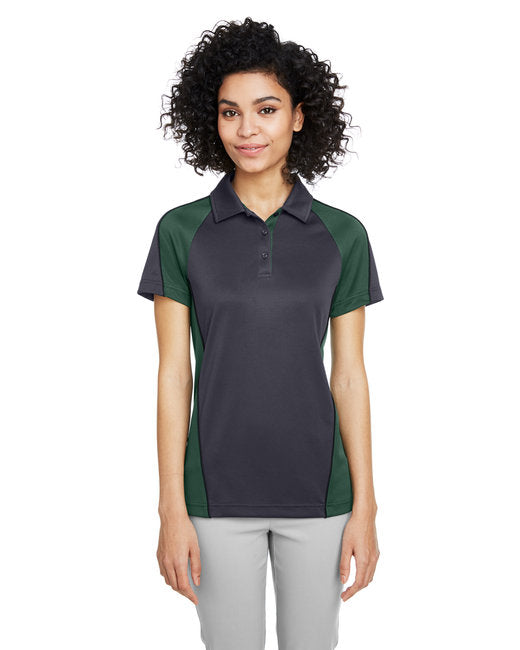 M385W Harriton Ladies' Advantage Snag Protection Plus IL Colorblock Polo