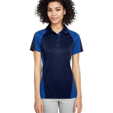 M385W Harriton Ladies' Advantage Snag Protection Plus IL Colorblock Polo