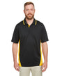 M386T Harriton Men's Tall Flash Snag Protection Plus IL Colorblock Polo