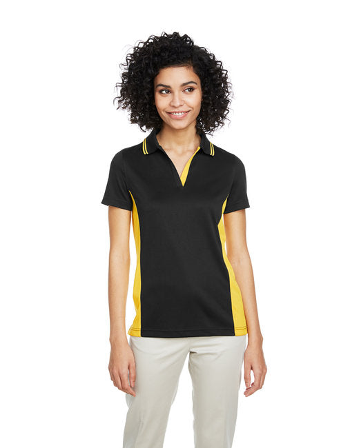 M386W Harriton Ladies' Flash Snag Protection Plus IL Colorblock Polo