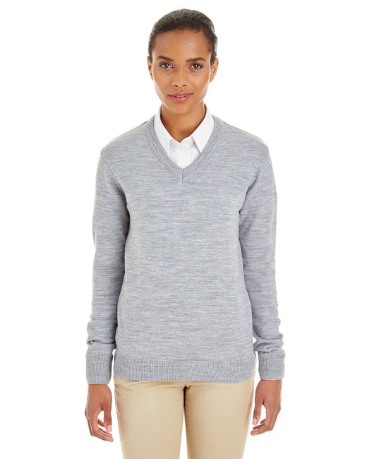 M420W Harriton Ladies' Pilbloc™ V-Neck Sweater