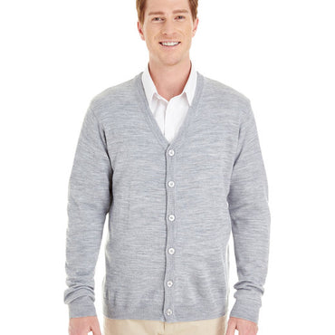 M425 Harriton Men's Pilbloc™ V-Neck Button Cardigan Sweater