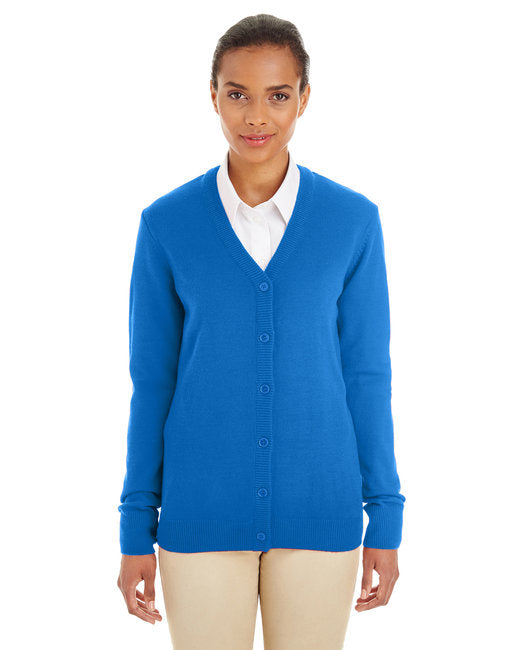 M425W Harriton Ladies' Pilbloc™ V-Neck Button Cardigan Sweater