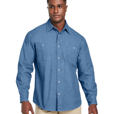 M540 Harriton Men's Denim Shirt-Jacket