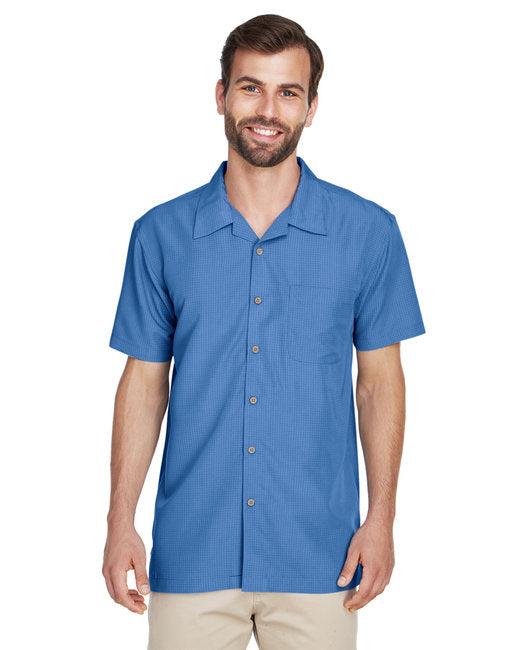 M560 Harriton Men's Barbados Textured Camp Shirt