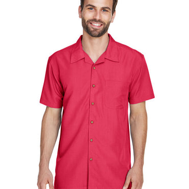 M560 Harriton Men's Barbados Textured Camp Shirt