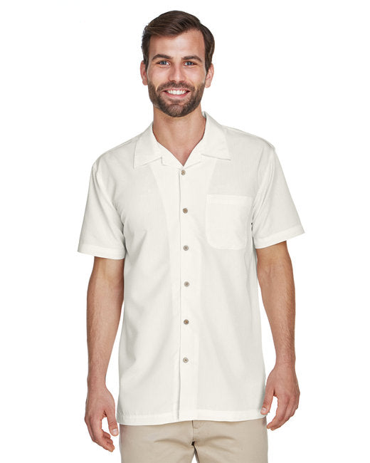 M560 Harriton Men's Barbados Textured Camp Shirt