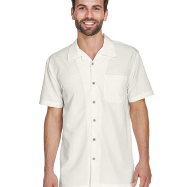 M560 Harriton Men's Barbados Textured Camp Shirt