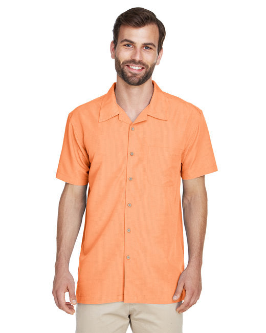 M560 Harriton Men's Barbados Textured Camp Shirt