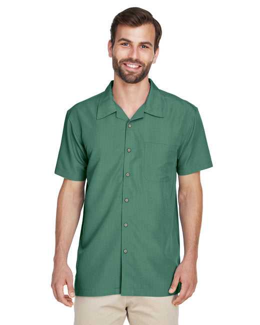 M560 Harriton Men's Barbados Textured Camp Shirt