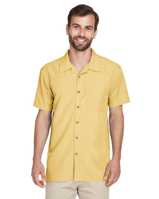 M560 Harriton Men's Barbados Textured Camp Shirt