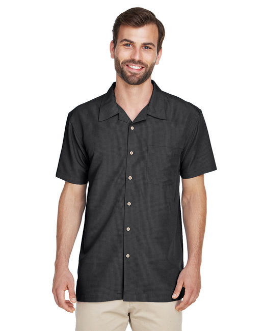 M560 Harriton Men's Barbados Textured Camp Shirt