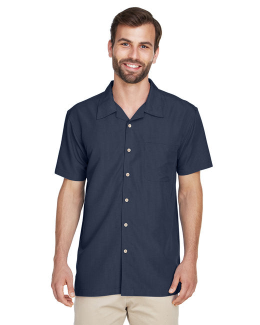 M560 Harriton Men's Barbados Textured Camp Shirt