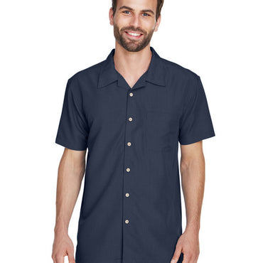 M560 Harriton Men's Barbados Textured Camp Shirt