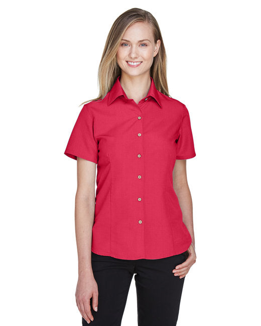 M560W Harriton Ladies' Barbados Textured Camp Shirt