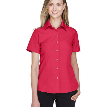 M560W Harriton Ladies' Barbados Textured Camp Shirt