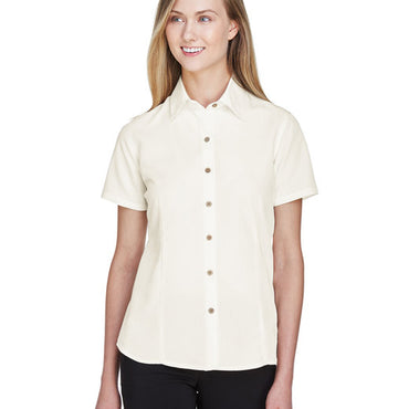 M560W Harriton Ladies' Barbados Textured Camp Shirt