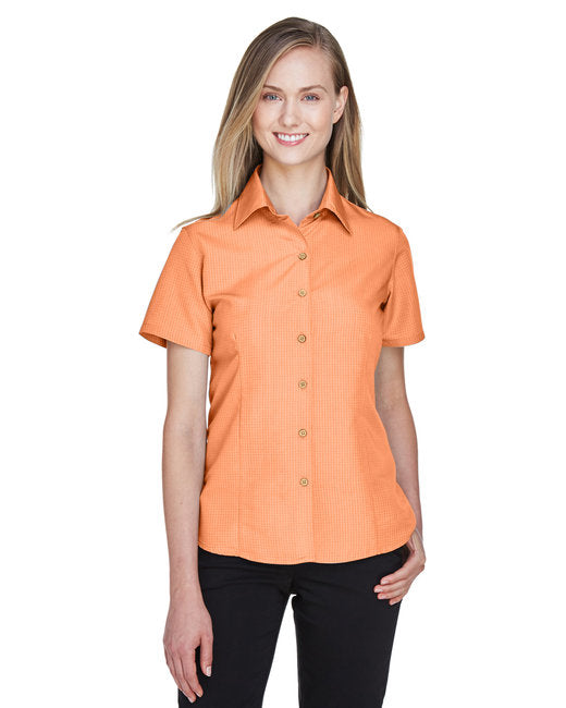 M560W Harriton Ladies' Barbados Textured Camp Shirt