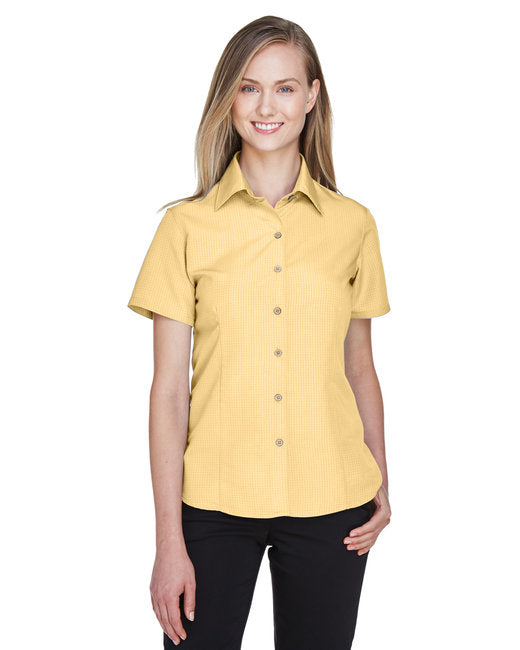 M560W Harriton Ladies' Barbados Textured Camp Shirt