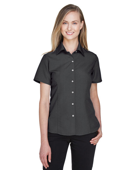 M560W Harriton Ladies' Barbados Textured Camp Shirt