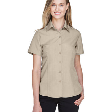 M560W Harriton Ladies' Barbados Textured Camp Shirt