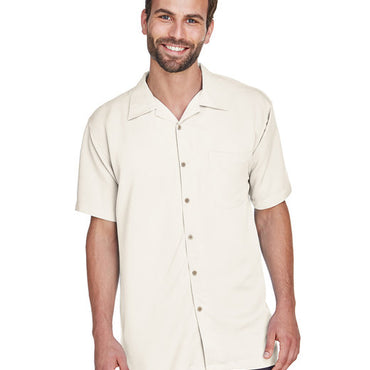 M570 Harriton Men's Bahama Cord Camp Shirt